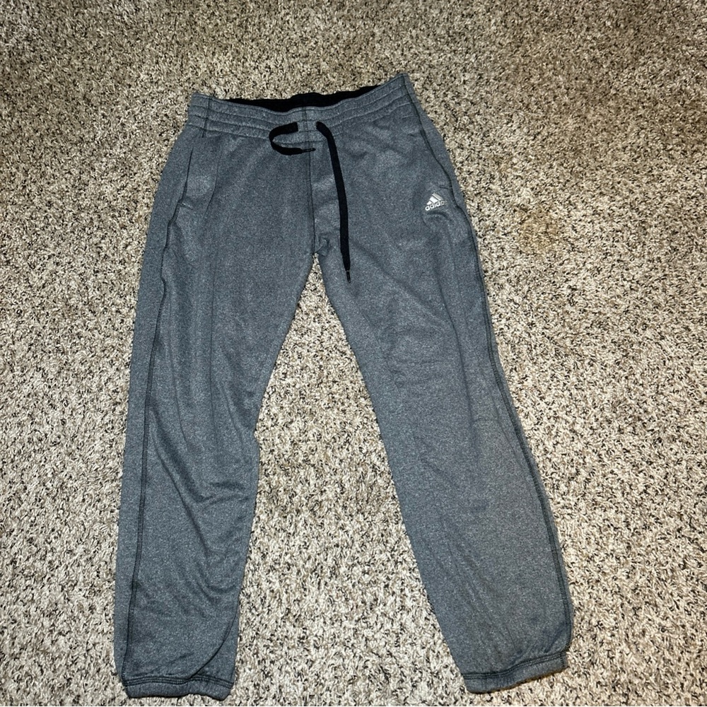 adidas Kids Charcoal Sweatpants - Picture 1 of 7